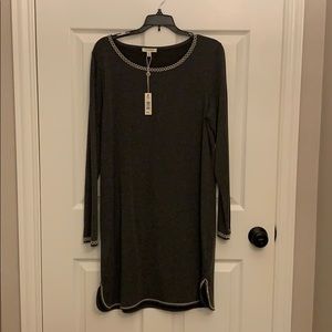MAX STUDIO charcoal dress Large